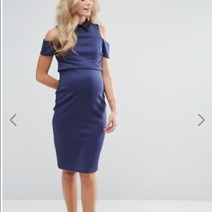 ASOS Maternity NURSING Dress w Cold Shoulder